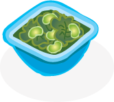 Illustration of lima beans in a bowl