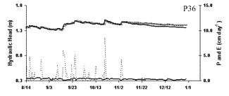 Graph showing model prediction data for P36