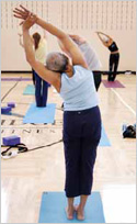 Photo of woman stretching