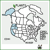 Distribution of Achillea millefolium L. var. pacifica (Rydb.) G.N. Jones. . 