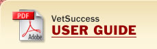 View the VetSuccess User Guide. Requires free PDF viewer.