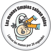 Sticker - Las manos limpias salvan vidas