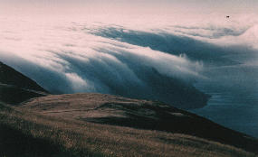 Photo of topographic clouds at San Clemente Is.