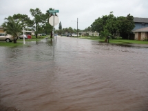 Flooded Street Scene in Satellite Beach, Florida
