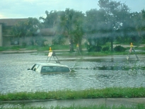 Flood Street Scene in West Melbourne, Florida