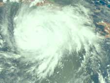 AIRS image of Gustav on August 30, 2008