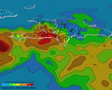 TRMM perspective on Gustav over Haiti from Aug. 22 to Aug. 29, 2008