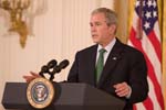 On Tuesday, April 29, 2008, the White House celebrated National Volunteer Week in the East Room. President Bush welcomed the attendees, saying, 