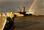 Rainbow Takeoff - Click for high resolution Photo