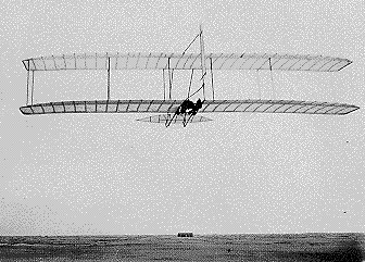 Photo of the 1902 Wright aircraft