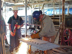 Fig. 1. Welding with fire control