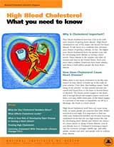 cover of the publication, High Blood Cholesterol--What You Need to Know