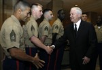 GATES MEETS MARINES - Click for high resolution Photo