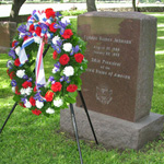 Wreath placed at President Johnson's grave