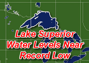 Lake Superior Water Levels Near Record Low.