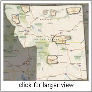 click here to view larger map of the Billings Area