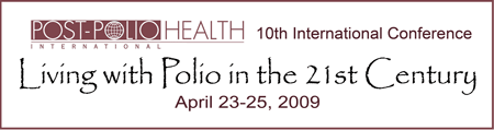 click logo to access information about Post-Polio  Health's 10th International Conference