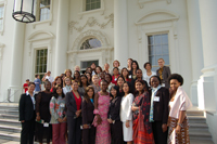 The 2007 Women Business Leaders Summit participants at the White House, May 2007. State Department Photo