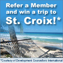 Refer a Member & Win a Trip to St. Croix
