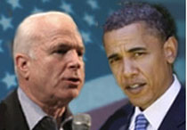 John McCain y Barack Obama.