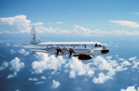 NOAA WP-3 Orion turboprop Hurricane Hunter aircraft.