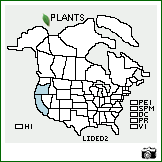 Distribution of Lithocarpus densiflorus (Hook. & Arn.) Rehder var. densiflorus. . Image Available. 