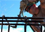 CUTTING REBAR - Click for high resolution Photo