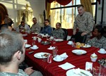 BREAKFAST WITH THE TROOPS - Click for high resolution Photo