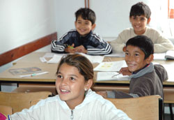 Roma students attend a tutoring program at one of five USAID-funded education centers in Macedonia.</div>
