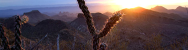 Sunest from the Southwest Rim of the Chisos Mountains