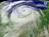 Hurricane Dolly on July 23, 2008.