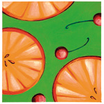 illustration: fruit slices and cherries