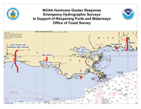 NOAA Hurricane Gustav Response Emergency Hydrographic Surveys.