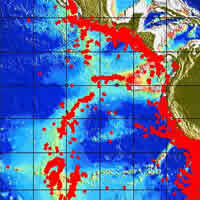 Latest seismicity map