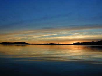 Lake Clark at sunset. Photo by Dan Young