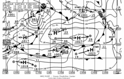 Latest 96 hour Pacific surface forecast