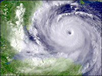 Hurricane Dean was a Category 5 storm as it hit the Mexican coast. 