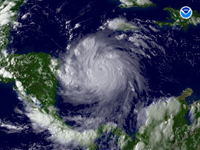 Hurricane Felix, a Category 5 storm, bears down on Central America.