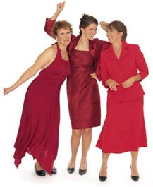 Women in Red Dresses