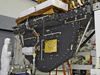 Engineers prepare the Super Lightweight Interchangeable Carrier (SLIC) for acoustics testing at Goddard