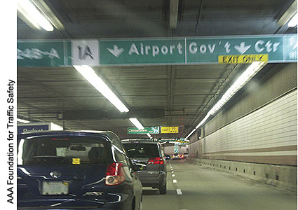 Boston's "Big Dig" project, part of which is shown here completed, encapsulated nearly all the public's frustrations with major transportation projects- construction delays, cost overruns, traffic tieups, safety concerns- some of which were revealed in FHWA's 2005 survey. Today the project is finished and sends motorists whizzing on their way beneath the city.