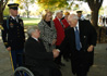 Acting VA Secretary Gordon Mansfield welcomes Vice President Cheney prior to wreath laying ceremony