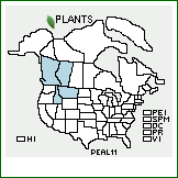 Distribution of Penstemon albertinus Greene. . 