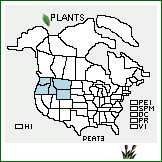 Distribution of Penstemon attenuatus Douglas ex Lindl.. . 