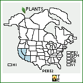 Distribution of Penstemon bicolor (Brandegee) Clokey & D.D. Keck. . 