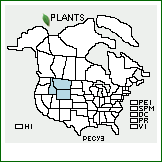 Distribution of Penstemon cyaneus Pennell. . 