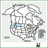 Distribution of Penstemon globosus (Piper) Pennell & D.D. Keck. . 