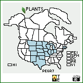 Distribution of Penstemon grandiflorus Nutt.. . Image Available. 