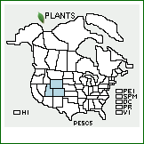 Distribution of Penstemon scariosus Pennell. . 