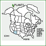 Distribution of Penstemon stenophyllus (A. Gray) Howell. . 